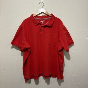 Duluth Trading Co red collared 100% cotton polo shirt (3XL)